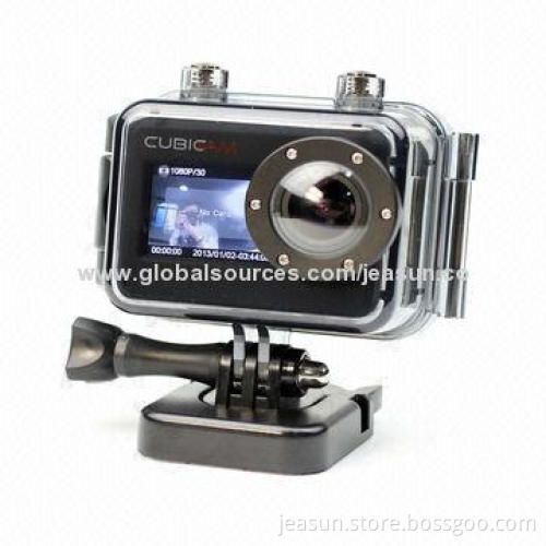 Real 1,080P Full HD Waterproof Mini Sports Action Camera with RF remote controller